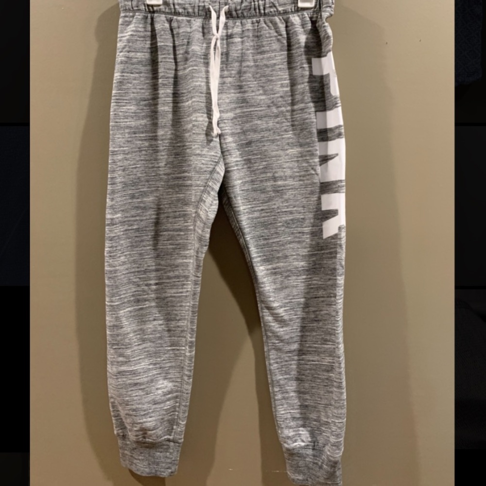 PINK gray sweatpants